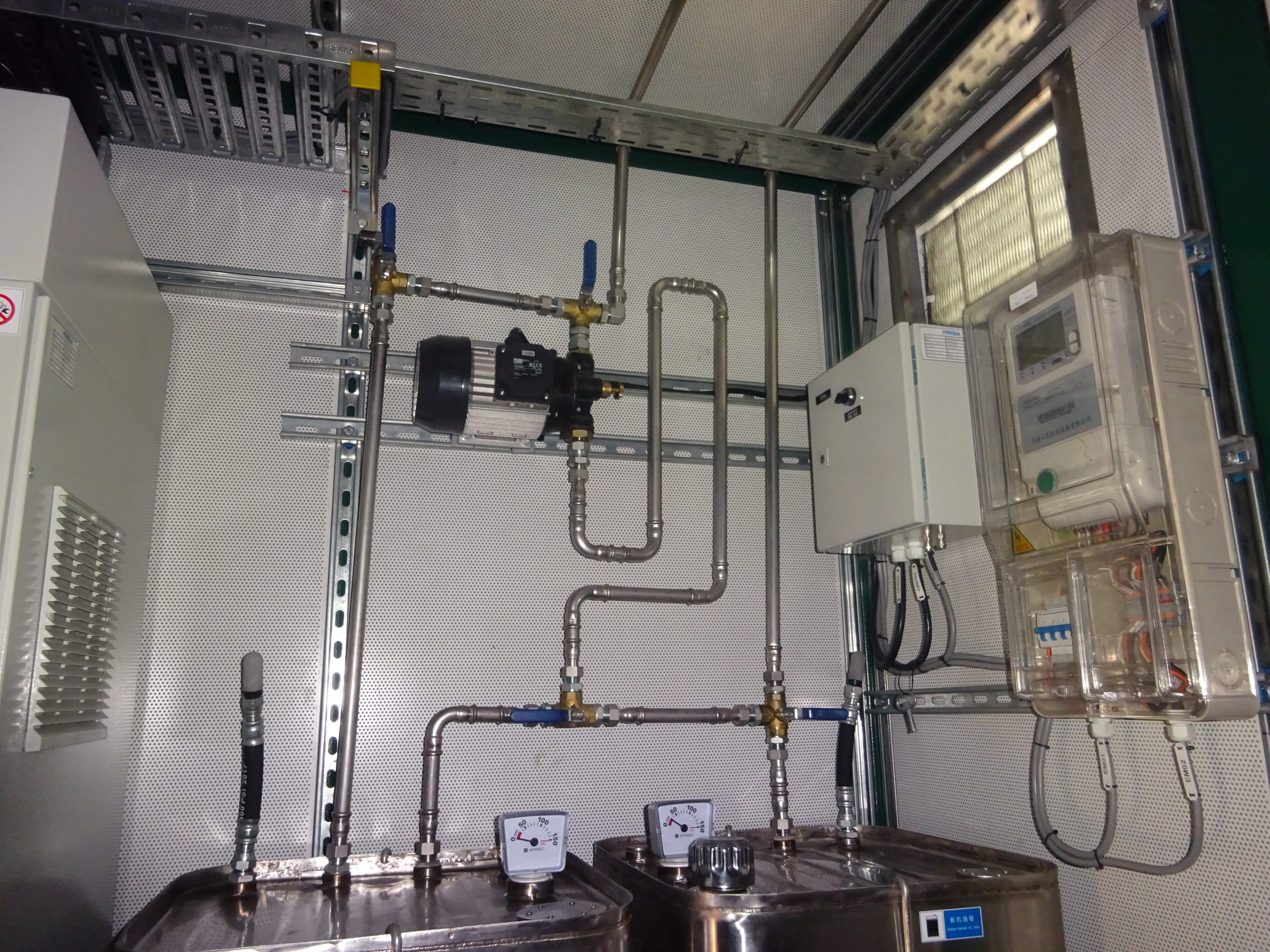Lubricating oil automatic replenishment system pipeline diagram scaled